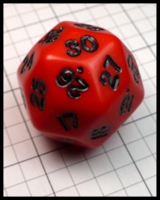 Dice : Dice - 30D - Red with Black Numerals - Dark Ages